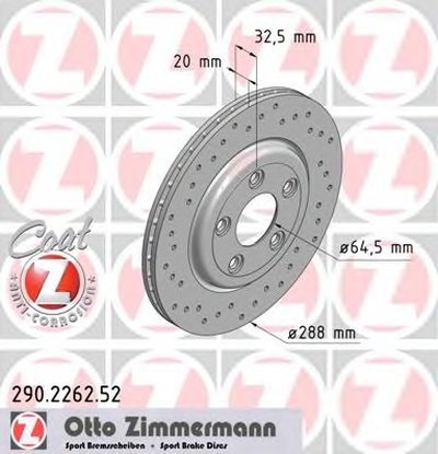 Тормозной диск SPORT BRAKE DISC COAT Z ZIMMERMANN купить