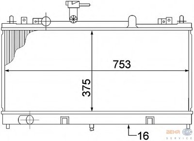 Радиатор, охлаждение двигателя BEHR-HELLA купить