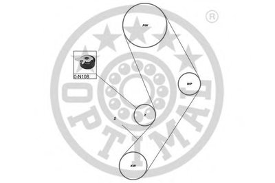 Комплект ремня ГРМ OPTIMAL купить