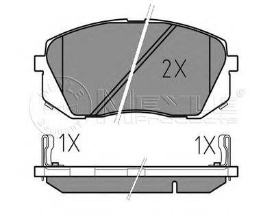 Комплект тормозных колодок, дисковый тормоз MEYLE Придбати