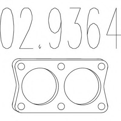 Прокладка, труба выхлопного газа MTS купить