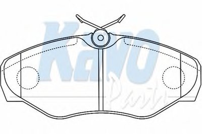 Комплект тормозных колодок, дисковый тормоз MK KASHIYAMA KAVO PARTS купить