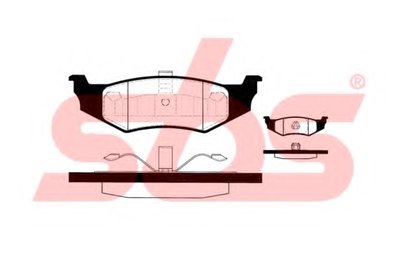 Комплект тормозных колодок, дисковый тормоз sbs купить