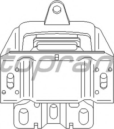 Подвеска, ступенчатая коробка передач TOPRAN купить