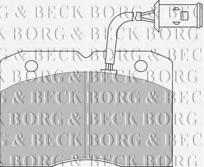 Комплект тормозных колодок, дисковый тормоз BORG & BECK купить