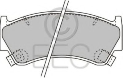 Комплект тормозных колодок, дисковый тормоз EEC купить