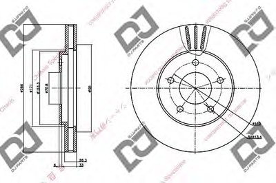 Тормозной диск DJ PARTS купить