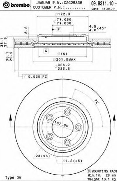 Тормозной диск COATED DISC LINE BREMBO купить