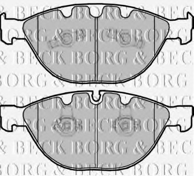 Комплект тормозных колодок, дисковый тормоз BORG & BECK купить