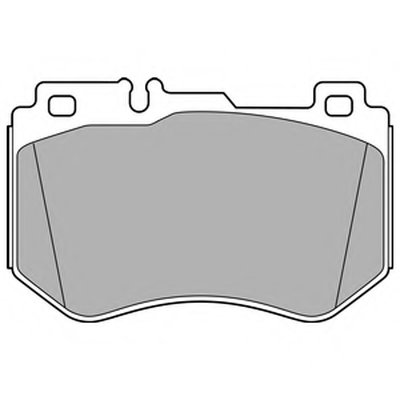 Комплект тормозных колодок, дисковый тормоз DELPHI купить