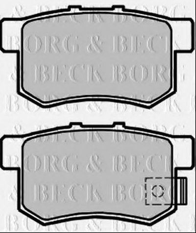 Комплект тормозных колодок, дисковый тормоз BORG & BECK купить