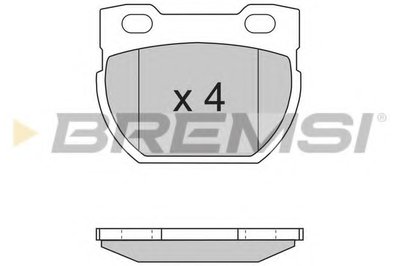 Комплект тормозных колодок, дисковый тормоз BREMSI купить