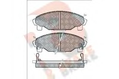 Комплект тормозных колодок, дисковый тормоз R BRAKE купить