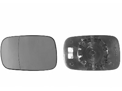 Стекло зеркала (с подогревом) Renault Laguna II 01-07 (R) (с тонировкой)