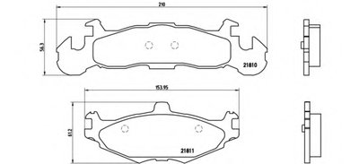 Комплект тормозных колодок, дисковый тормоз BREMBO купить