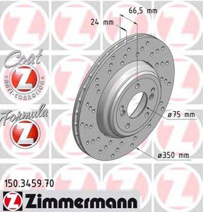 Тормозной диск FORMULA Z BRAKE DISC ZIMMERMANN купить