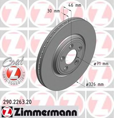 Тормозной диск COAT Z ZIMMERMANN купить