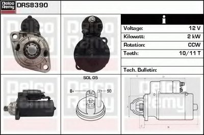 Стартер Remanufactured REMY (Light Duty) DELCO REMY купить