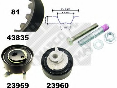 Комплект ремня ГРМ MAPCO купить