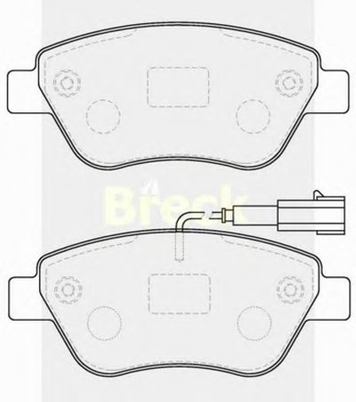 Комплект тормозных колодок, дисковый тормоз BRECK купить