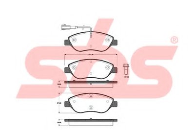 Комплект тормозных колодок, дисковый тормоз sbs купить