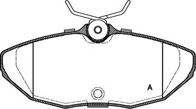 Комплект тормозных колодок, дисковый тормоз ADVANCE OPEN PARTS купить