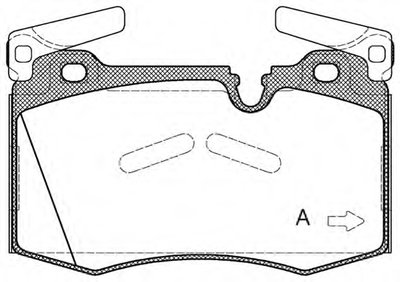 Комплект тормозных колодок, дисковый тормоз ADVANCE OPEN PARTS купить