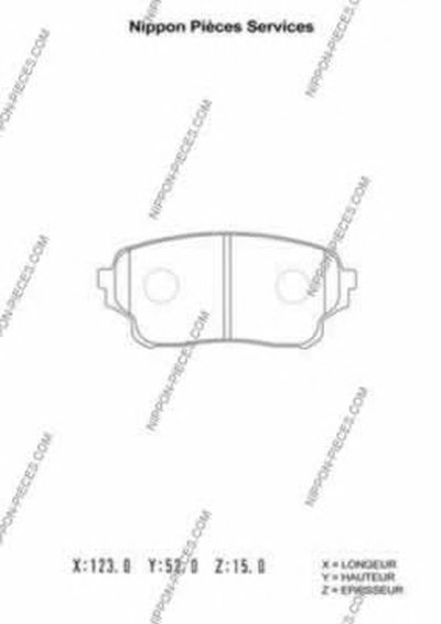 Комплект тормозных колодок, дисковый тормоз NPS купить