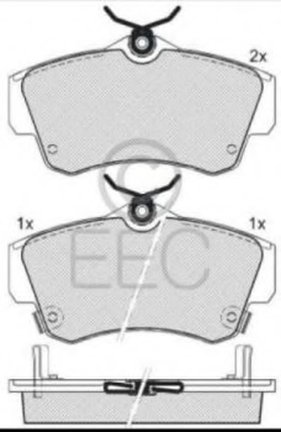 Комплект тормозных колодок, дисковый тормоз EEC купить