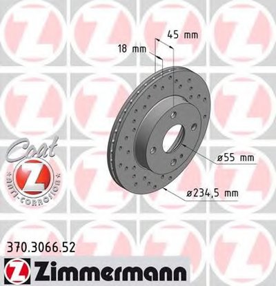 Тормозной диск SPORT BRAKE DISC COAT Z ZIMMERMANN купить