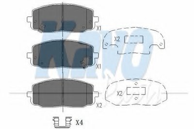 Колодки тормозные (передние) Hyundai i10 07-16/Kia Picanto 04-11