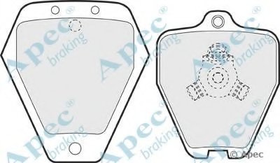 Комплект тормозных колодок, дисковый тормоз APEC braking купить