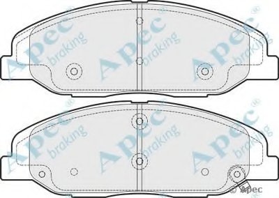 Комплект тормозных колодок, дисковый тормоз APEC braking купить