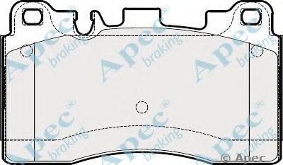 Комплект тормозных колодок, дисковый тормоз APEC braking купить