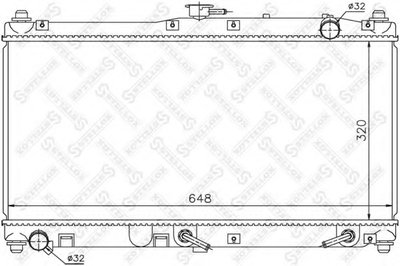 Радиатор, охлаждение двигателя STELLOX купить