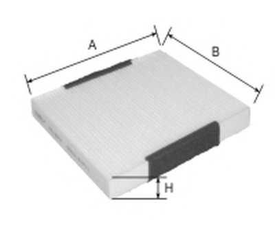 Фильтр, воздух во внутренном пространстве Cabin filter (Standart) for MAZDA GOODWILL купить