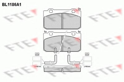 Комплект тормозных колодок, дисковый тормоз FTE купить