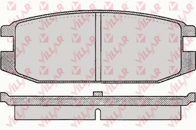 Комплект тормозных колодок, дисковый тормоз VILLAR купить