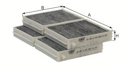 Фильтр, воздух во внутренном пространстве Cabin filter (Charcoal) for MAZDA GOODWILL купить