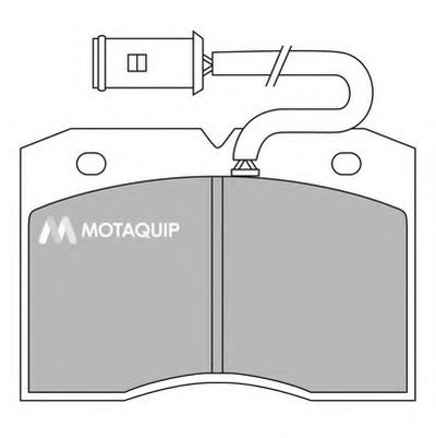 Комплект тормозных колодок, дисковый тормоз MOTAQUIP купить