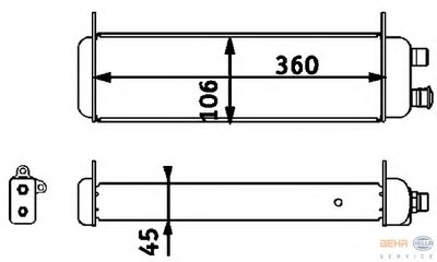 масляный радиатор, двигательное масло BEHR HELLA SERVICE HELLA купить
