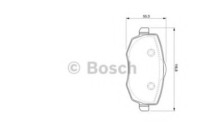 Комплект тормозных колодок, дисковый тормоз BOSCH купить