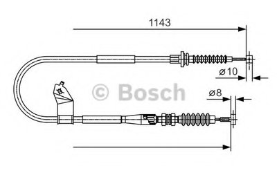 Трос, стояночная тормозная система BOSCH купить