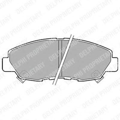 Комплект тормозных колодок, дисковый тормоз DELPHI купить