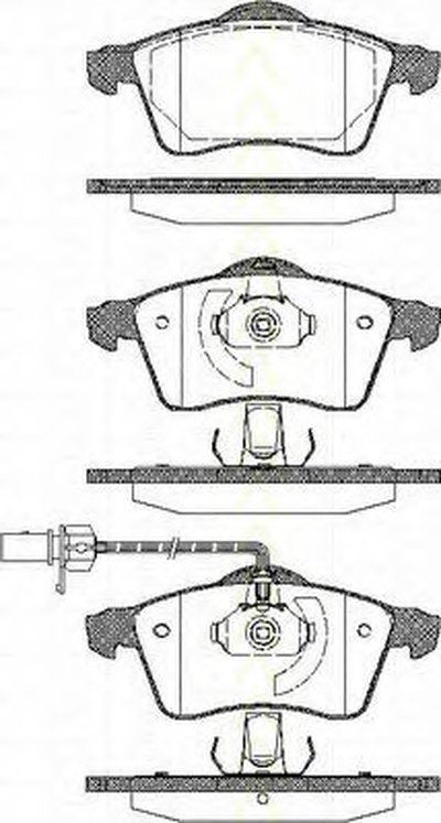 Комплект тормозных колодок, дисковый тормоз TRISCAN купить