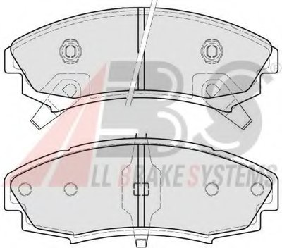 Комплект тормозных колодок, дисковый тормоз A.B.S. купить