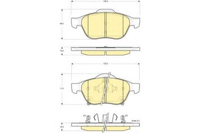 Комплект тормозных колодок, дисковый тормоз GIRLING купить