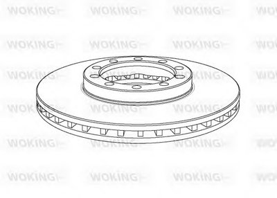 Тормозной диск Heavy Duty Brake Disc WOKING купить