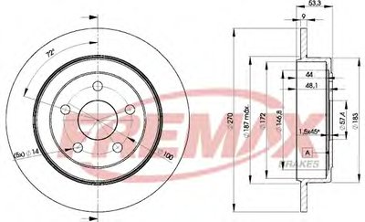 Тормозной диск Premium Carbon + FREMAX купить