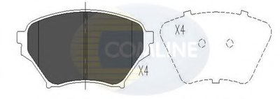 Комплект тормозных колодок, дисковый тормоз Comline COMLINE купить